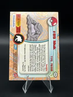 2000 Topps Pokemon Blue Logo: Muk Foil #89 - NM/LP - Image 2