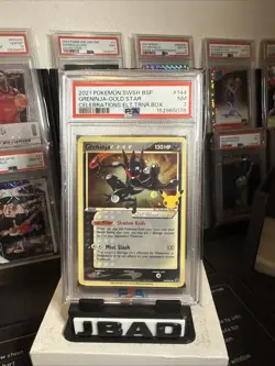 2021 Pokemon SWSH BSP Greninja Gold Star #144 Celebrations Elt.Trnr.Box PSA 7 - Image 4