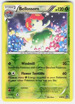 Bellossom 4/98 Uncommon Ancient Origins Pokemon Reverse Holo Lightly Played - Image 2