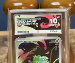 Pokemon Bulbasaur Illustration Rare 2025 Mega Evolution ‘133/132’ Ace Grade 10☘ - Image 3