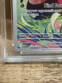 Pokemon Bulbasaur Illustration Rare 2025 Mega Evolution ‘133/132’ Ace Grade 10☘ - Image 4