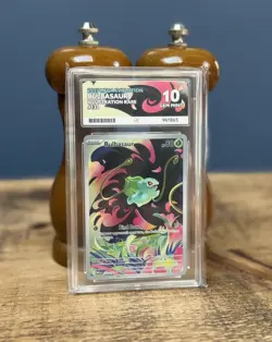 Pokemon Bulbasaur Illustration Rare 2025 Mega Evolution ‘133/132’ Ace Grade 10☘ - Image 5