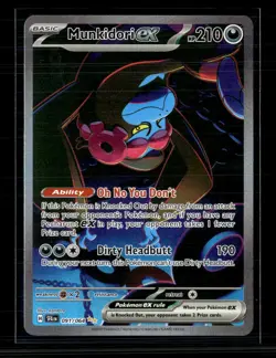 Pokemon 2024 Shrouded Fable Munkidori EX SAR #91/64 - Image 1