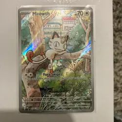 Pokemon TCG Meowth 106/094 Full Art Illustration Rare Holo Phantasmal Flame EN - Image 1