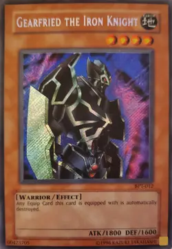 Yu-Gi-Oh! Gearfried the Iron Knight BPT-012 - 2002 - Secret Rare - LP - Image 1