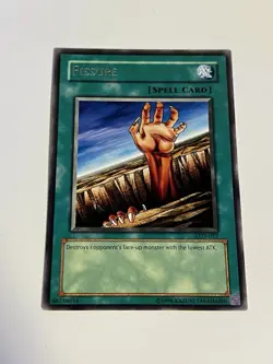 2002 Yu-Gi-Oh Legend of Blue Eyes White Dragon Unlimited #LOB057 Fissure - Image 1