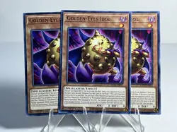 3x Yu-Gi-Oh! TCG Golden-Eyes Idol King's Court KICO-EN011 1st Edition Rare - Image 1