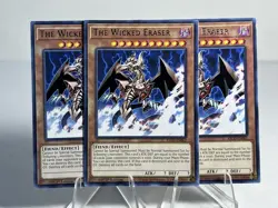 Yugioh! 3x The Wicked Eraser KICO-EN062 Rare 1st Ed NM - Image 1