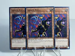 3x Armed Ninja LOB-EN106 Unlimited Rare Yugioh - Image 1