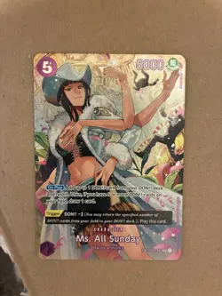 One Piece Card Game Ms. All Sunday OP04-064 SP Alt Art Foil English - Image 2
