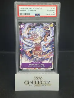 2023 ONE PIECE MONKEY D. LUFFY PIRATE PARTY PSA 10 Promo P-041 English - Image 1