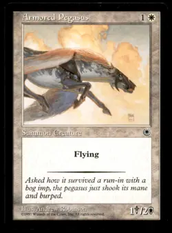 MTG Armored Pegasus LP Light Play Portal [3935] - Image 1