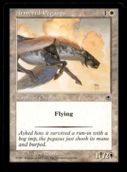 MTG Armored Pegasus LP Light Play Portal [3926] - Image 1