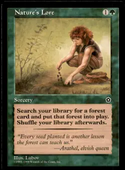 MTG Nature's Lore LP Light Play Portal Second 2nd [3943] - Image 1