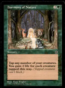 MTG Harmony of Nature LP Light Play Portal Second 2nd [3921] - Image 1