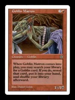 MTG Goblin Matron LP Light Play Portal Second 2nd [3923] - Image 1
