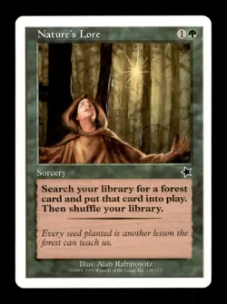 MTG Nature's Lore LP Light Play Starter 1999 [3949] - Image 1