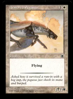 MTG Armored Pegasus LP Light Play Portal [3929] - Image 1