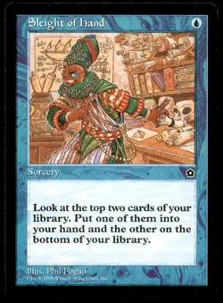 MTG Sleight of Hand LP Light Play Portal Second 2nd [3864] - Image 1