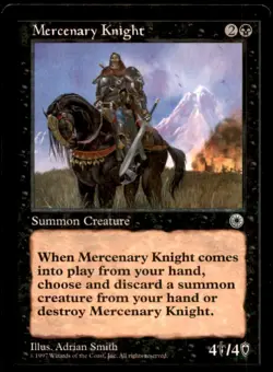 MTG Mercenary Knight LP Light Play Portal [3890] - Image 1