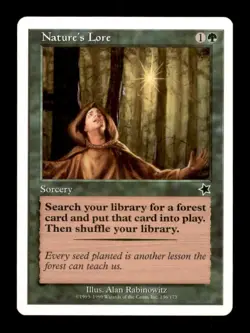 MTG Nature's Lore LP Light Play Starter 1999 [3950] - Image 1
