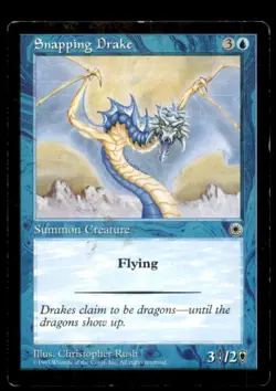 MTG Snapping Drake LP Light Play Portal [3900] - Image 1