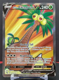 Pokemon Alolan Exeggutor V #071/078 English Pokemon GO Ultra Rare - Image 1