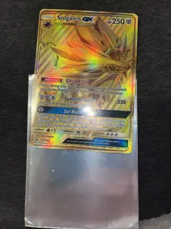 Pokemon TCG Solgaleo GX Holo Secret Rare Gold 173/156 Sun & Moon English Mint - Image 2