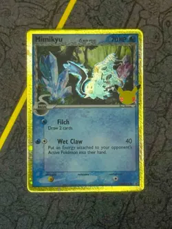 Pokemon Mimikyu Delta Species Promo Holo SWSH136 Celebrations Anniversary Stamp - Image 1