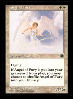 MTG Angel of Fury LP Light Play Portal Second 2nd [3919] - Image 1