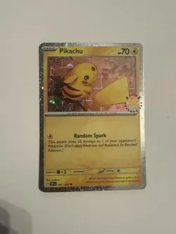 Pikachu Pokemon Day Stamped Cosmos Holo #051/162 2026 NM - Image 1