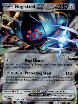 Registeel ex 145/217 Double Rare Ascended Heroes Pokemon Holo Near Mint - Image 1
