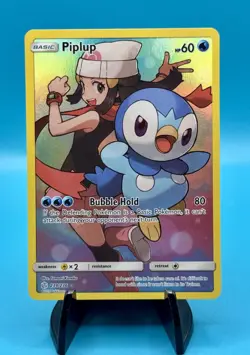 Pokemon TCG Piplup Full Art 239/236 Cosmic Eclipse - Image 1