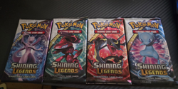 Pokemon TCG Shining Legends Sealed Booster Pack Art Lot 4 Packs English - Image 1