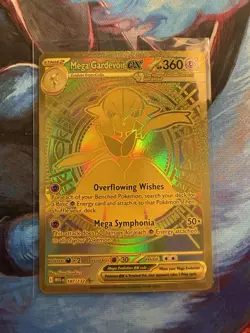 Pokemon Mega Evolutions Mega Gardevoir EX 187/132 Mega Hyper Rare Gold - Image 1