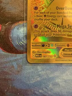 Pokemon Mega Evolutions Mega Gardevoir EX 187/132 Mega Hyper Rare Gold - Image 5