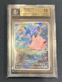 2026 POKEMON POR EN-PERFECT ORDER ILLUSTRATION RARE #094 CLEFAIRY BGS 10 POP 1 - Image 1