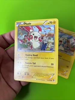 Pokemon Binder Collection Plusle 31/111 Minun 32/111 Furious Fists XY LP+ - Image 3