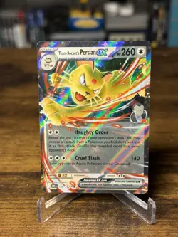 Team Rocket's Persian ex 150/182 Double Rare Pokemon 2025 Destined Rivals NM - Image 1