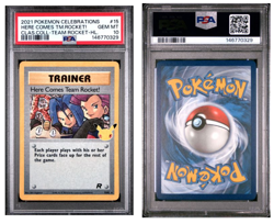 2021 POKEMON CELEBRATIONS CLASSIC COLLECTION HERE COMES TEAM ROCKET!-HOLO PSA 10 - Image 3