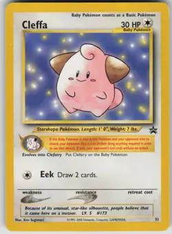 Pokemon TCG Cleffa Promo WoTC Promo 31/53 - Image 1
