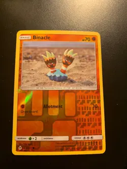 Pokemon TCG Binacle Common Pattern Reverse Holo Forbidden Light 66/131 - Image 1