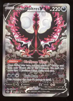 2021 SWSH Chilling Reign Galarian Moltres V Holo Rare #177/198 - Image 1