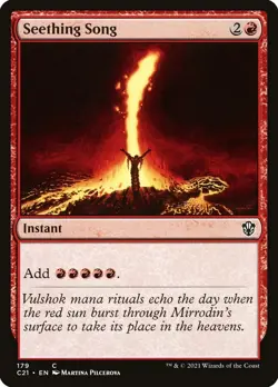 MTG - Seething Song - Commander 2021 - X1 - (NM) - - Image 1