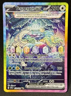 Terapagos ex 170/142 Sv07: Stellar Crown Special Illustration Rare NM/M Pokemon - Image 1