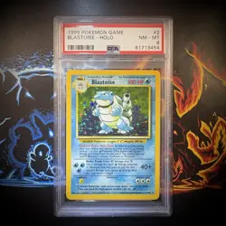 1999 Pokemon Base Set Blastoise Holo PSA 8 NM-MT #2 WOTC Vintage - Image 1