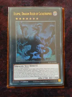 Yugioh Eclipse, Dragon Ruler Of Catastrophes ALIN-EN048 Ultra Rare - Image 1