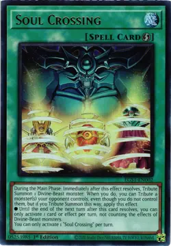 Yugioh Soul Crossing EGS1-EN002 1st Edition Ultra Rare NM - Image 1