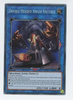 Yugioh Double Headed Anger Knuckle BLHR-EN048 Secret 1st Edition NM - Image 1