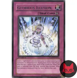 Yugioh Glorious Illusion LODT-EN071 Rare 1st Edition LP - Image 1
